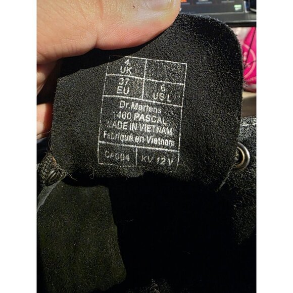 Dr. Martens 1460 Pascal Tie Dye Printed Suede Black 8 Eye Boots Women’s Size 6 - Picture 9 of 9